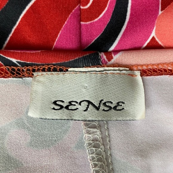 Sense Vintage Size M Dress Spaghetti Strap Wrap Mod Floral Barbie Y2K  Stretch - Picture 4 of 6